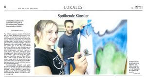 Airbrush-Kurs im Gymnasium