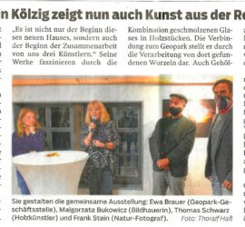 Ausstellung im UNESCO Global Geopark Muskauer Faltenbogen Kunst . Raum . Geopark - der Beginn