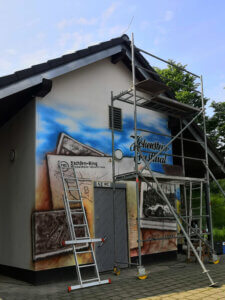 Historische Airbrush-Malerei Historische Airbrush-Malerei