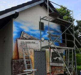 Historische Airbrush-Malerei