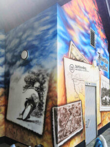 Historische Airbrush-Malerei Historische Airbrush-Malerei